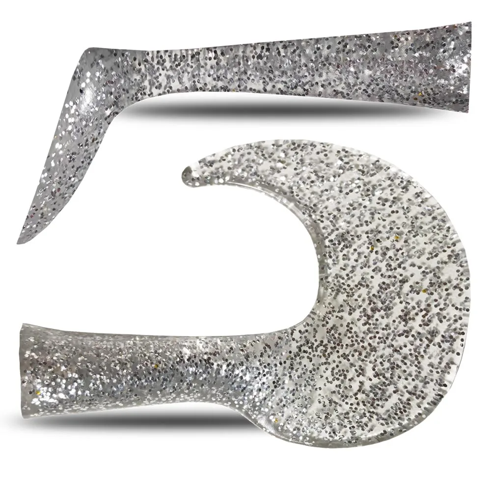 TOP TACKLE INDUSTRIES 4 colores 120 Jerk Bait combinado con una cola de pez de goma suave de PVC en forma de T y cola rizada - imagen 4