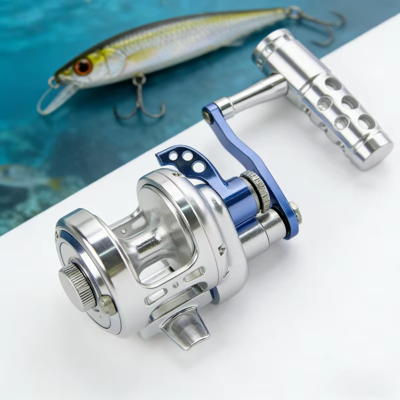 Carrete Slow Jigging manivela izquierda – Recuperación suave salada - imagen 5