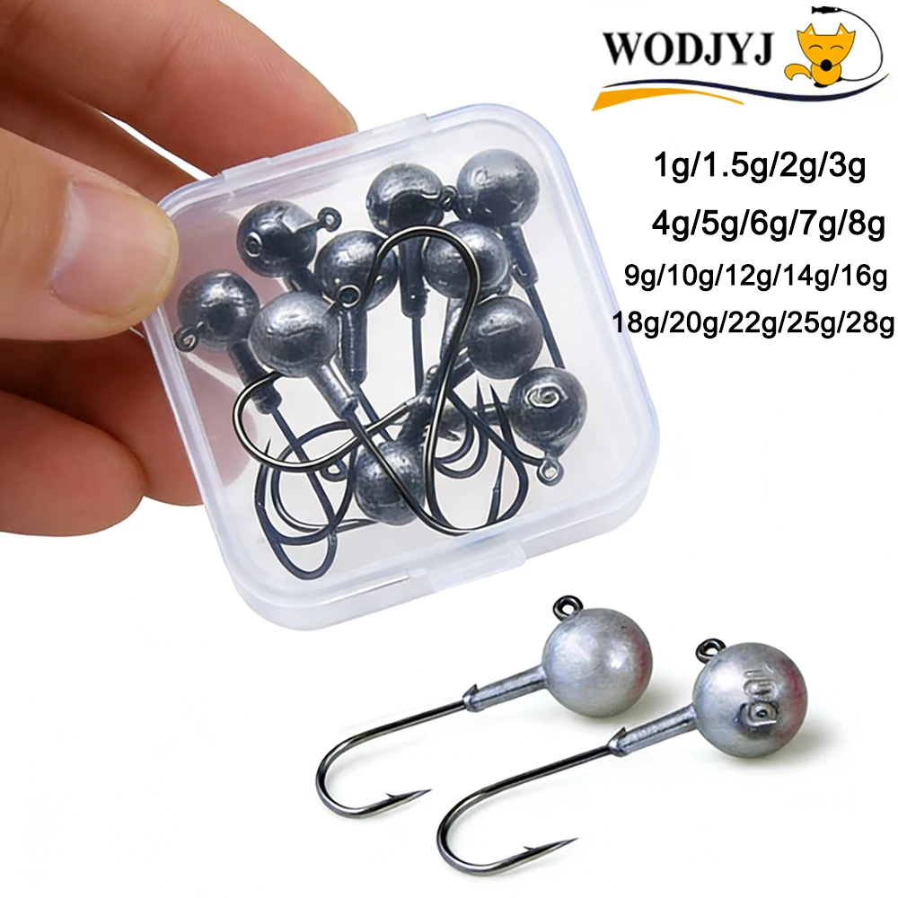 WDJYJ Jig Head para vinilos con púas – anzuelo de jigging - imagen 5