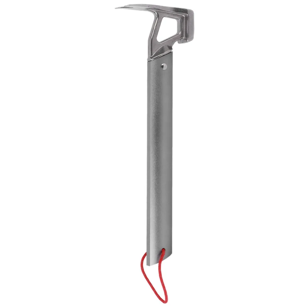 Martillo de Camping de aleación de aluminio duradero, martillo de clavo portátil para tienda gris, martillo de garra para acampar de alta resistencia - imagen 5