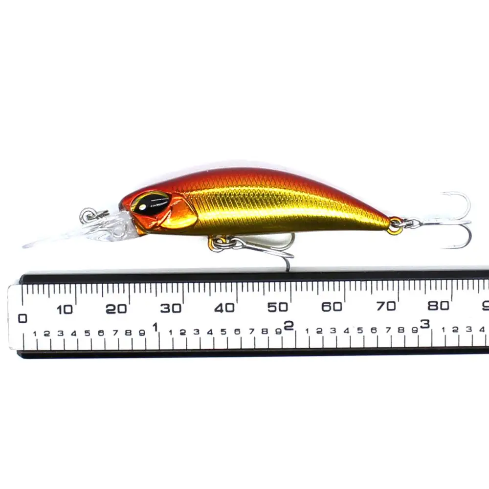 AOCLU-Crankbait de pececillo duro, sábalo hundido, cebo duro, señuelo de pesca de agua salada, fácil de lanzar, agua salada fresca, 70mm, 3,8g de profundidad 2,5 m - imagen 5