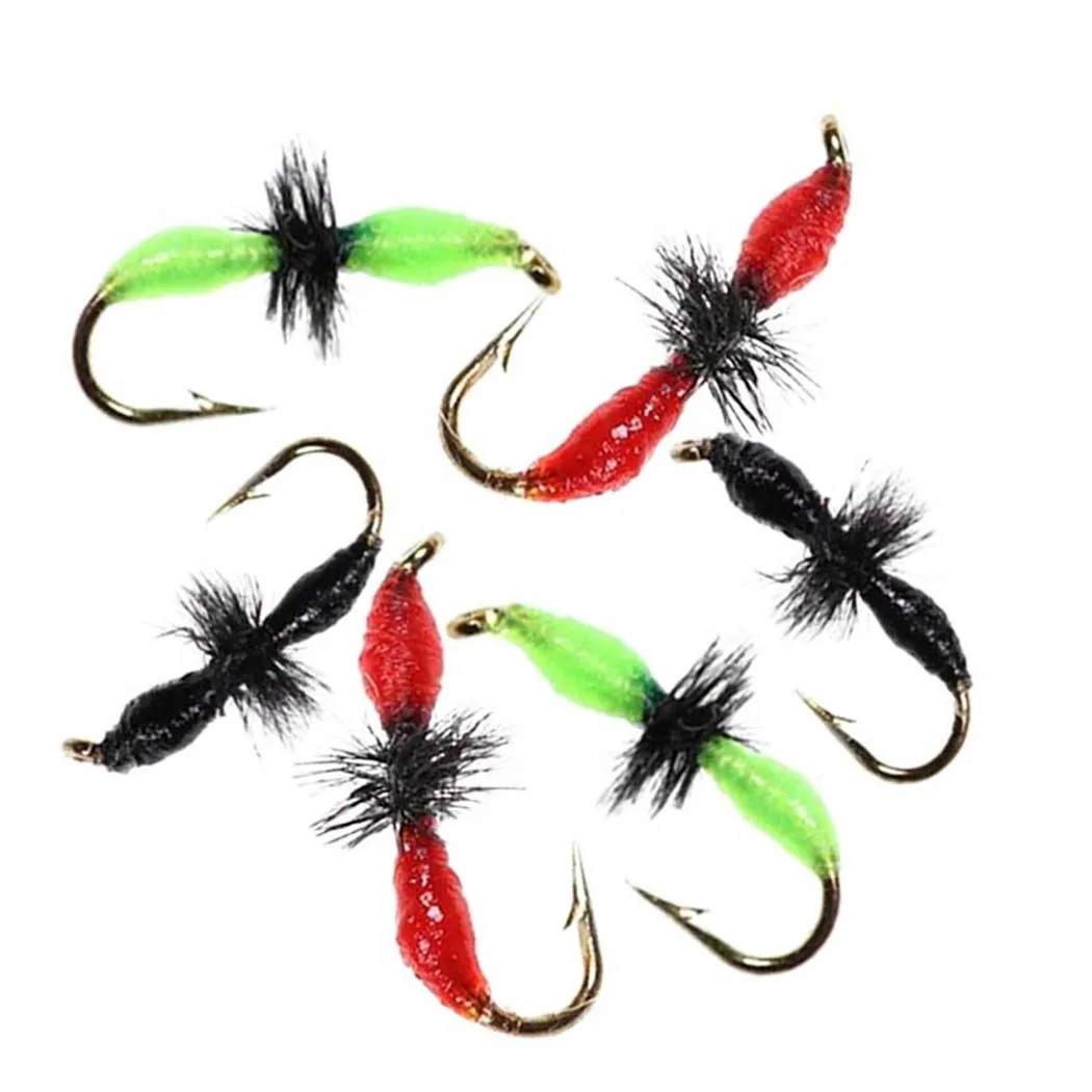 Señuelo Mosca Seca Multicolor para trucha y pesca con hormiga - imagen 2
