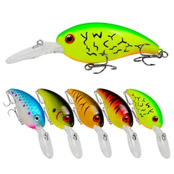 5 /Señuelo flotante Crankbait de 10 cm y 14 g con 6 #     Ganchos, cebo de pesca oscilante de plástico para pesca de trucha de lubina de agua dulce y salada