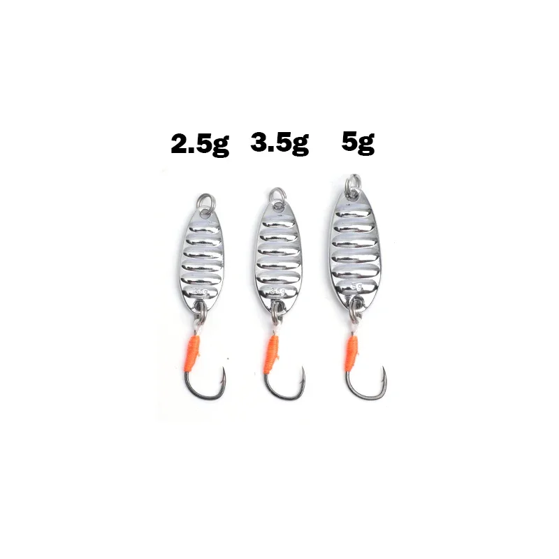 Nuevo 1 Uds señuelo cuchara Señuelos de Pesca Pesca Wobblers Spinner cebos Shads lentejuelas Metal jigging para Pesca de carpa Topwater Isca Bass - imagen 3