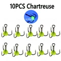 10 piezas de color chartreuse