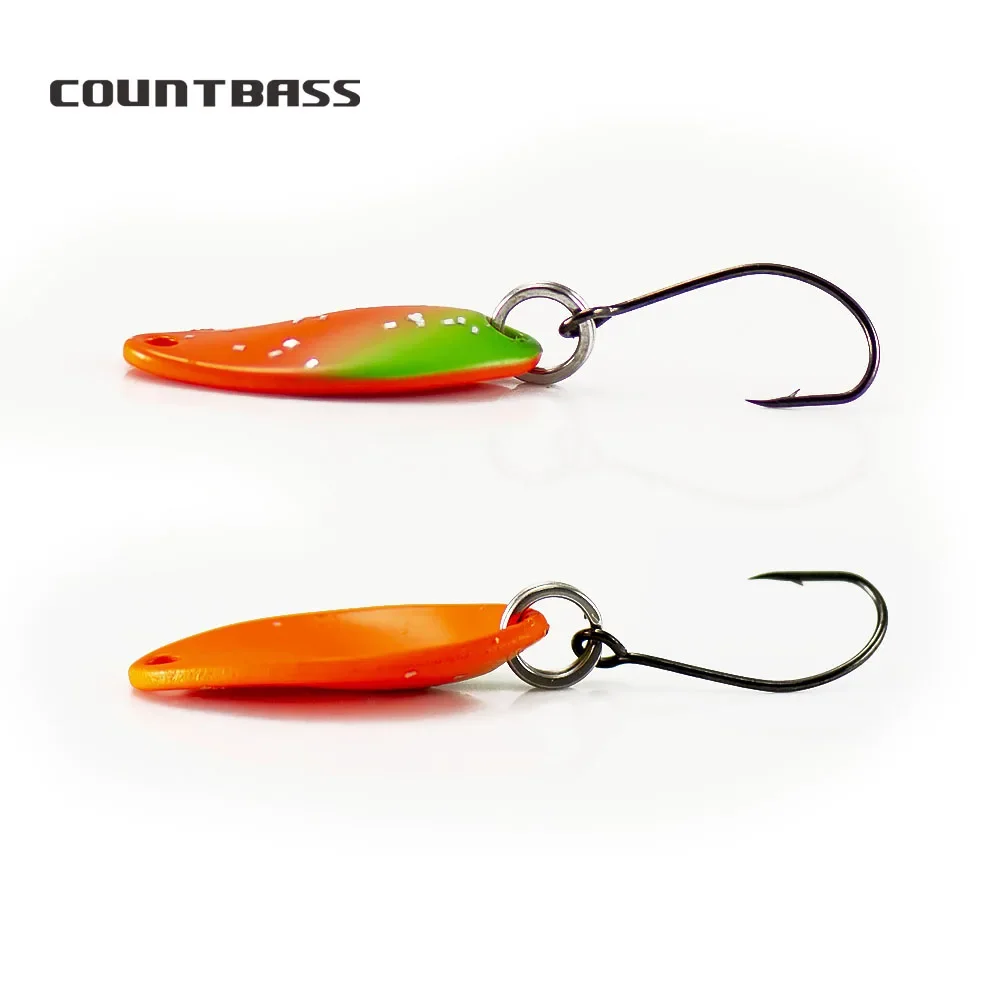 Countbass 1/16oz 1,8g cuchara de fundición salmón trucha Lucio lubina Metal latón Señuelos de pesca - imagen 4