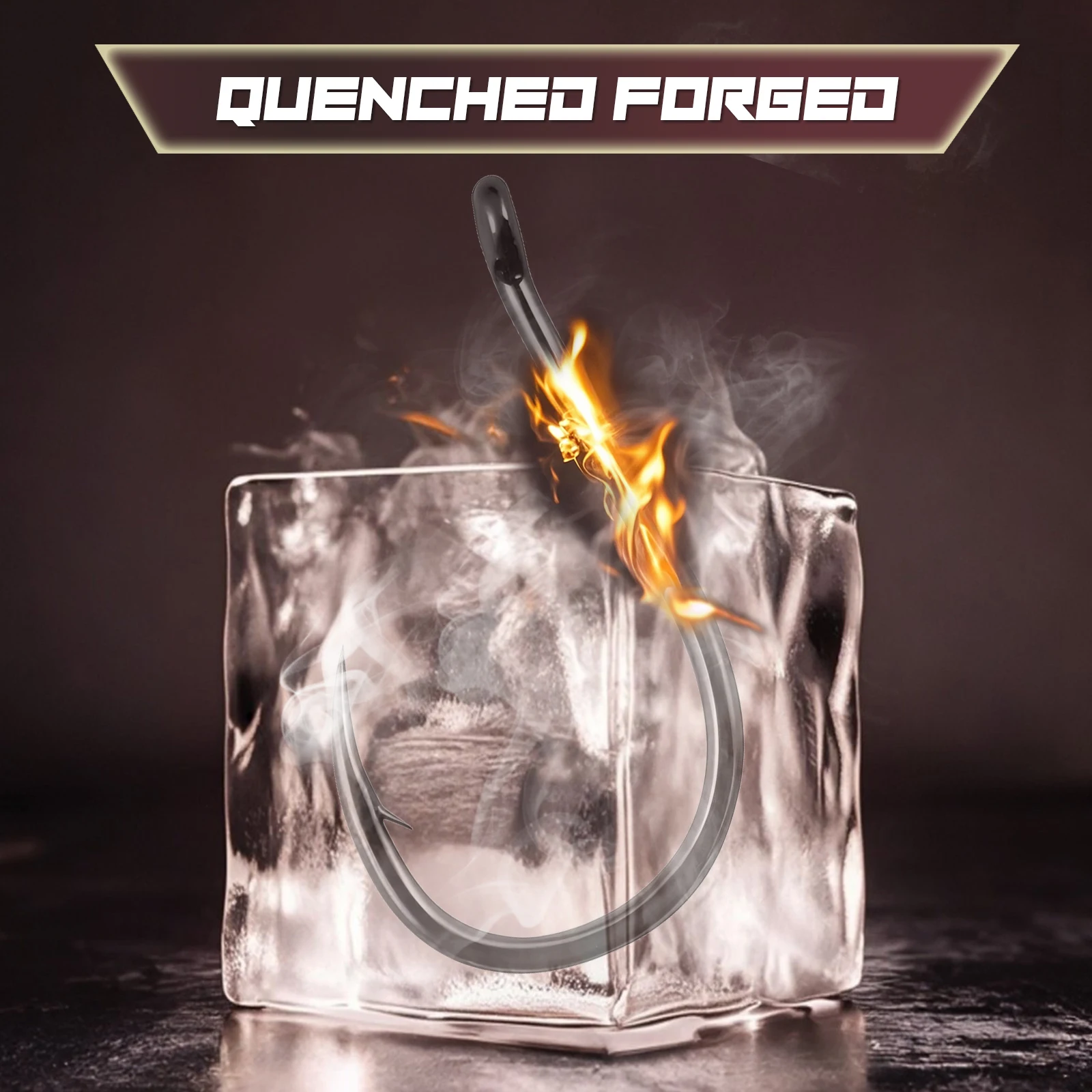 Soporte de anzuelos de pesca de 9KM, anzuelo Baitholder, 50 ~ 200 Uds. Gancho circular de pesca de acero rico en carbono para agua dulce y salada - imagen 5