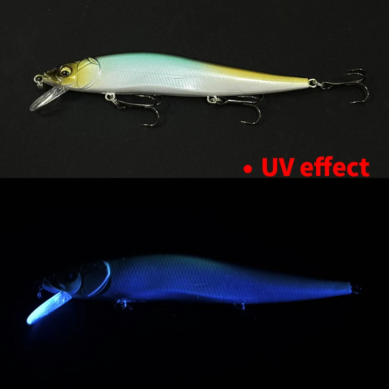 Jerkbait Minnow SP – Señuelo duro realista con ojos 3D para lubina - imagen 5