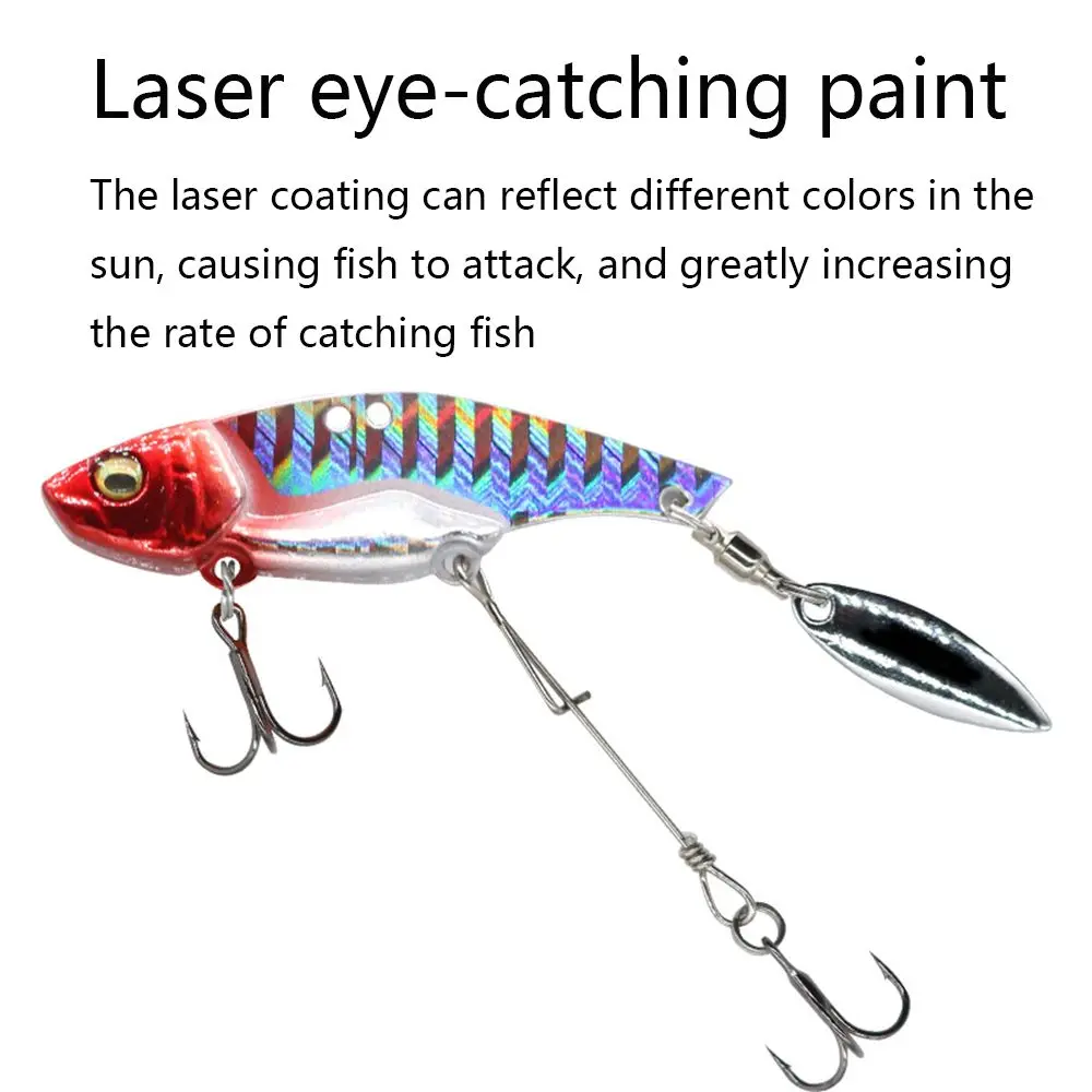 Cebo de Metal VIB de 55mm /15g, señuelo de pesca de Ultra largo alcance, que se hunde Spinner, cuchara giratoria, Pin, gancho Crankbait, aparejos de pesca - imagen 5