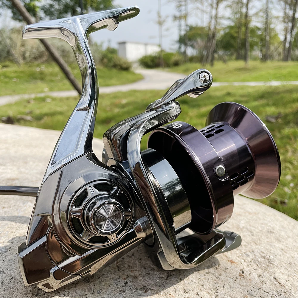 GHOTDA-carrete de pesca de lanzamiento lejano, 12000 Serie UV, Copa cónica, señuelo de depósito de agua dulce, rueda giratoria, Jigging, juego de mar grande - imagen 4