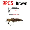 9pcs Brown