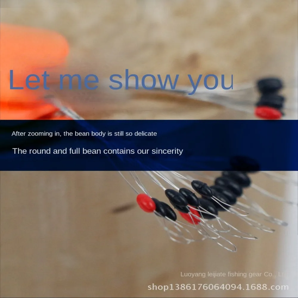 Tapón Bobber de pesca flotante, línea de suministro de pesca, accesorios de aparejos, frijol de goma de alta concentricidad, frijoles espaciales transparentes - imagen 5