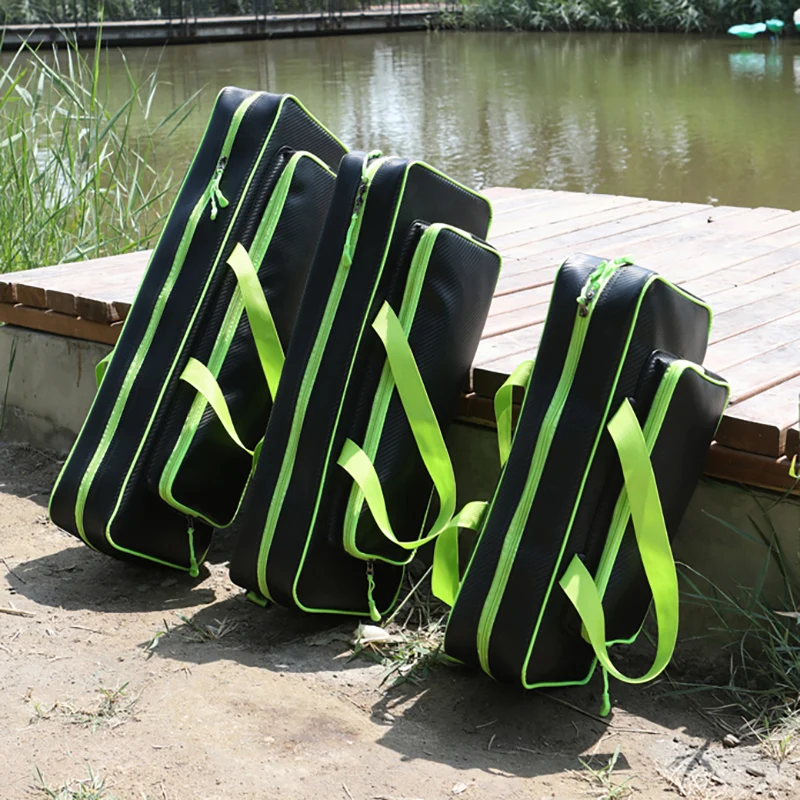 Bolsa de pesca con señuelo, accesorios grandes para cajas de peces, bolsa para caña de entrenamiento de viaje al aire libre, herramientas de transporte de caña de mar multifuncional, bolso de hombro - imagen 2
