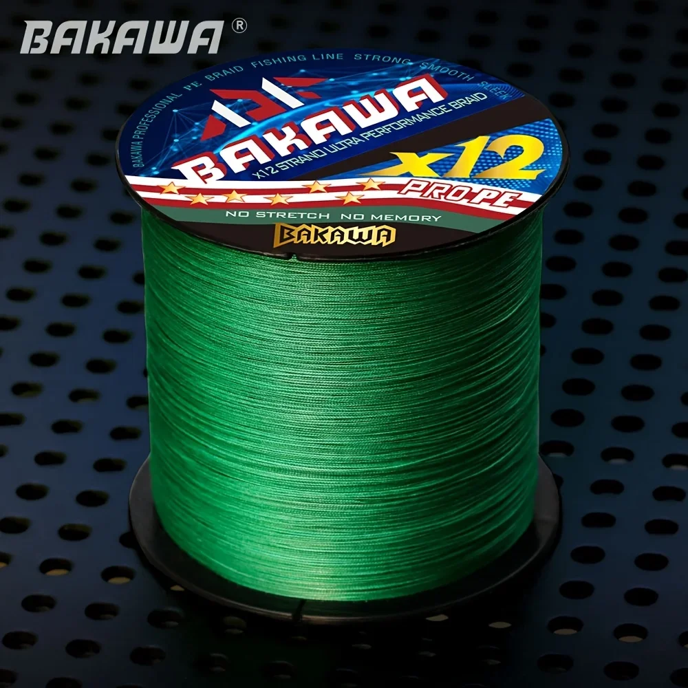 BAKAWA X12 hebra 500M hilo de pescar trenzado Japón PE multifilamento productos de pesca para accesorios de pesca equipo de pesca de carpa - imagen 3