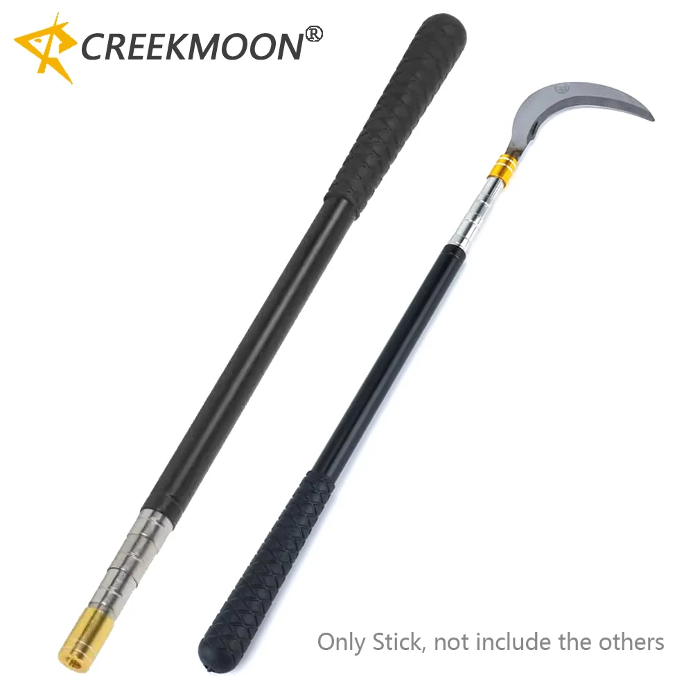 Poste de red de pesca de 1,5 m para cabezal de red de 8mm de diámetro interior, caña telescópica de 5 secciones de acero inoxidable extensible para jaula de poste de corriente - imagen 5