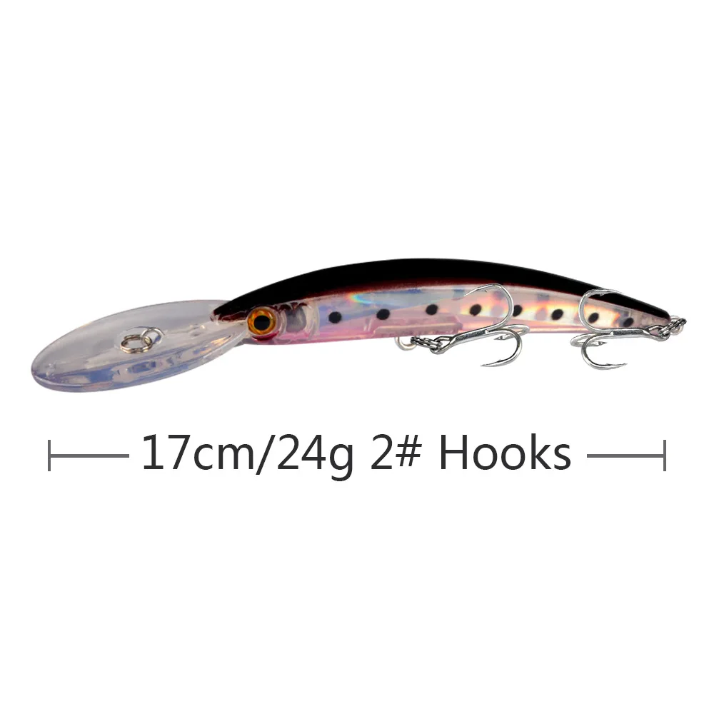 Señuelo crankbait de plástico duro para black bass, lucio y trolling