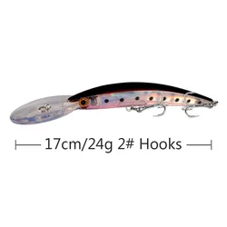 Señuelo crankbait de plástico duro para black bass, lucio y trolling