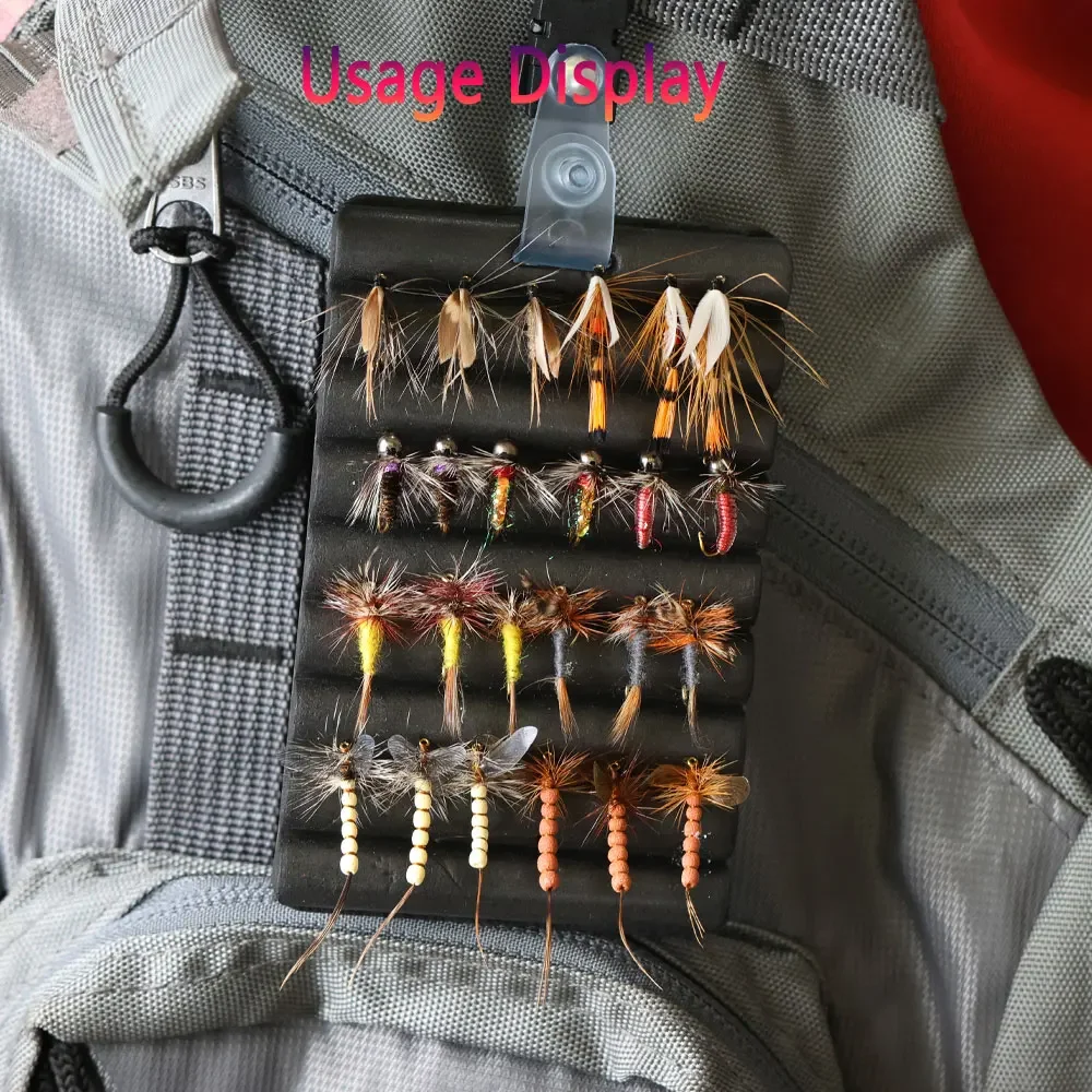 Parche de espuma ondulado para pesca con mosca Bimoo – chaleco - imagen 3