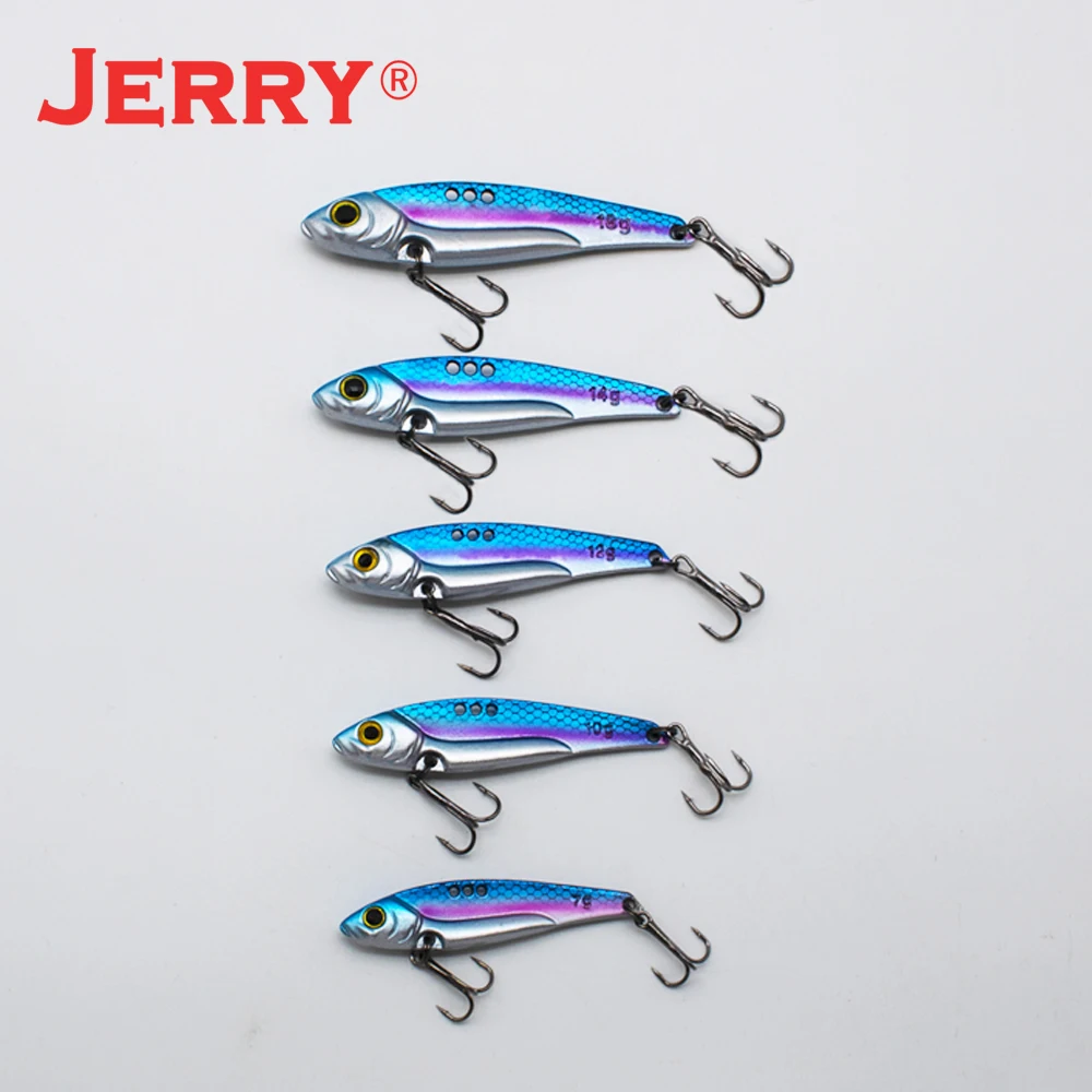 Señuelo de Metal de tungsteno con vibración, cebo de pesca VIBE, Jerry, 7g, 10g, 12g, 14g, 18g, 20g - imagen 4