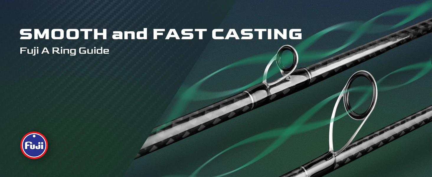 Una caña de pescar suave y rápida