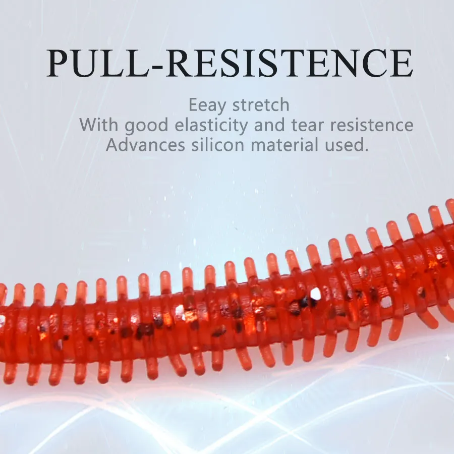 JYJ señuelo de gusano artificial nereid, cebo de gusano de almeja grub de plástico suave, sand boy para perca - imagen 3