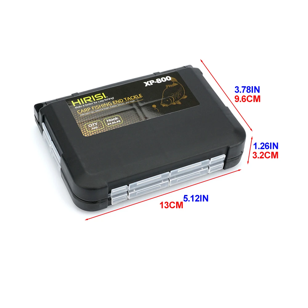 Hirisi-Kit de aparejos de pesca de carpa con caja, giratorios y broches de pesca, mangas antienredos de goma, gancho, cuentas de parada, aparejos de helicópteros - imagen 5