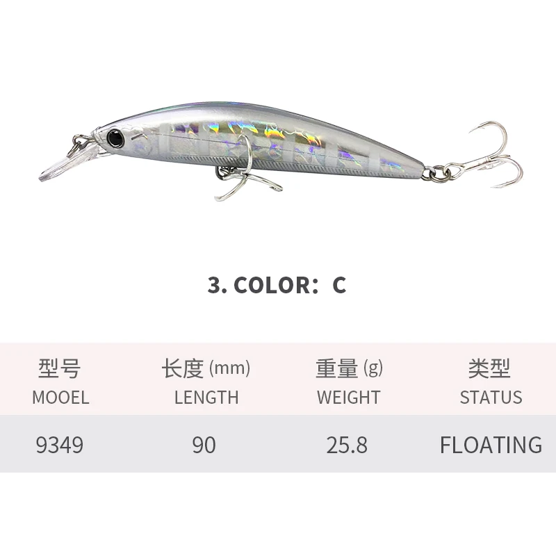 Jerkbait Longcast de peso pesado para lubina de agua salada – Cebo artificial de plástico - imagen 5