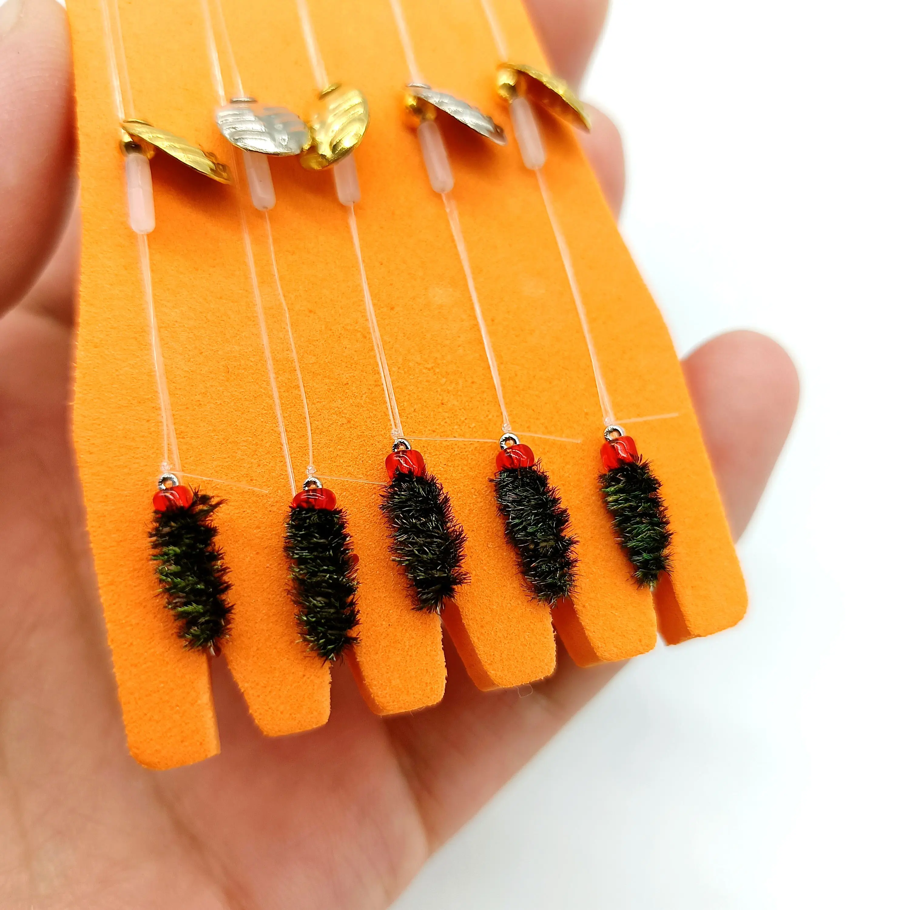 DUODUOYU Señuelos de Pesca, semillas de melón, línea de lentejuelas, traje de grupo, Escala de Stickbait, hueso de 55cm, Conector de cuentas de parada, cabeza de plantilla, aparejos de pesca - imagen 4