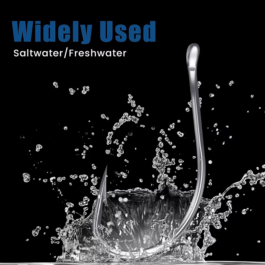 500 unids/caja círculo carpa ojo anzuelo de pesca tamaño 3-12 # Anzuelos de pesca con púas y ojo de anillo cerrado, anzuelos de pesca con plantilla única - imagen 4