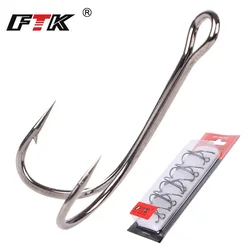 FTK Anzuelos de pesca de acero al carbono - dobles