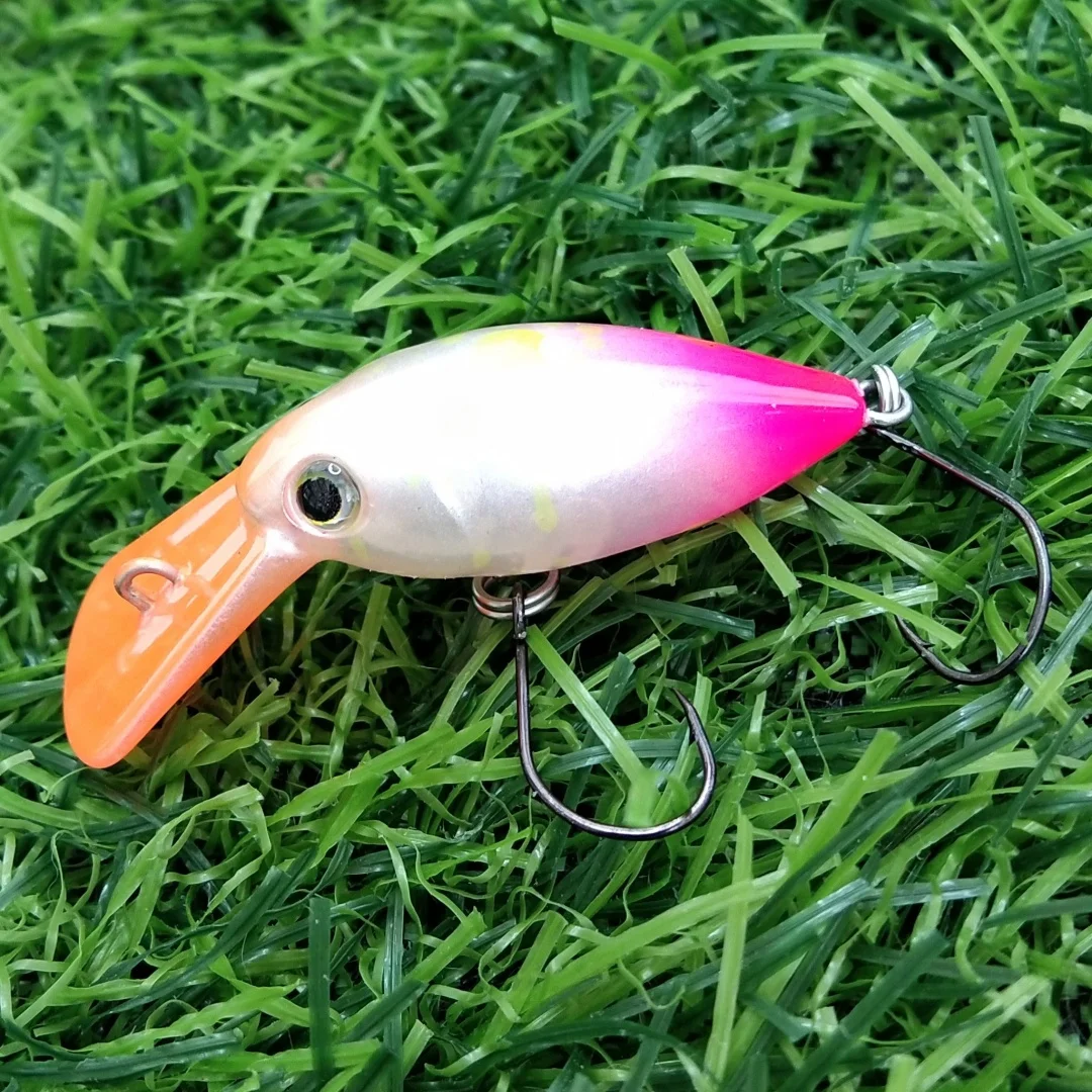 Swolfy 1 pieza 30mm 2,4g trucha ultraligera Crankbait señuelo de Pesca flotante 0-1,5 m Minnow Pesca Wobbler cebo para trucha