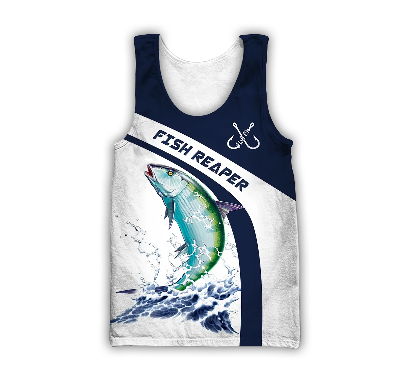 Nombre personalizado Mahi-mahi pesca 3D impreso chaleco para hombre moda camiseta sin mangas ropa de calle de verano Cool camisetas sin mangas Unisex BX51 - imagen 3