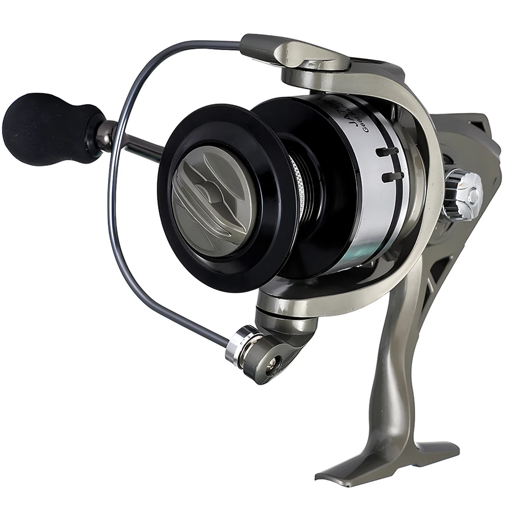 Carrete de pesca giratorio, señuelo de 2000-7000, sin espacio, izquierda/derecha, intercambiable, para agua salada, arrastre máximo de 8KG, relación de transmisión 5,2: 1 - imagen 4