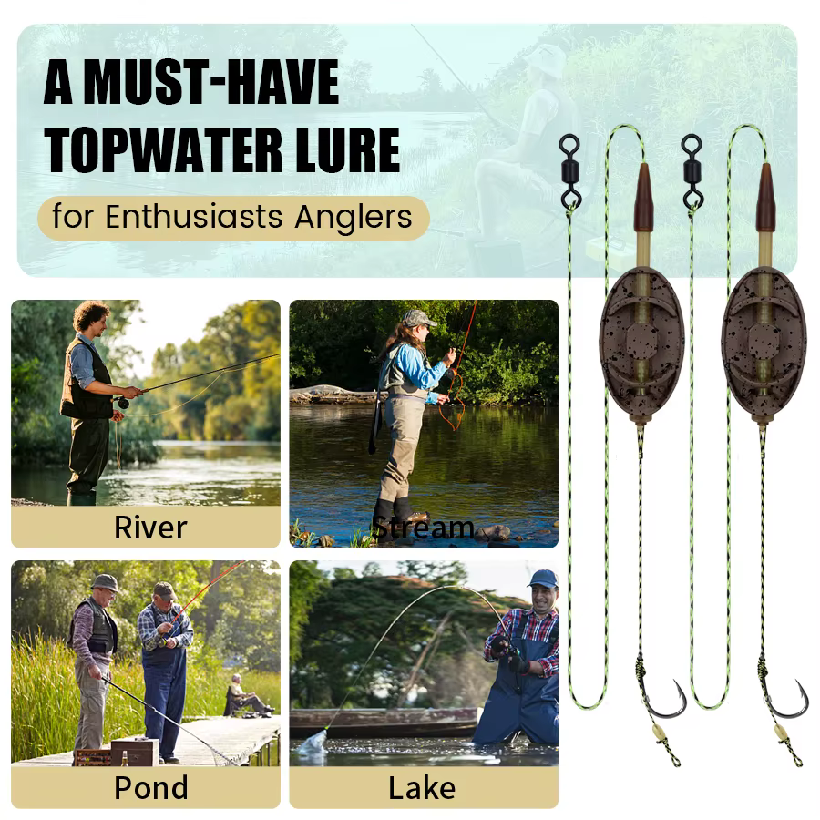YOTO Montajes Method Feeder inline – Cebadores para pesca de carpa - imagen 4