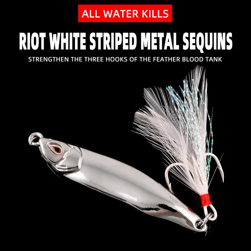 Señuelos VIB de Metal dorado y plateado, cebos de 5/7/10/15/20g con vibraciones vívidas fuertes, señuelo de cuchara, cebo de pesca de lubina Artificial, cebo duro 3D - imagen 4