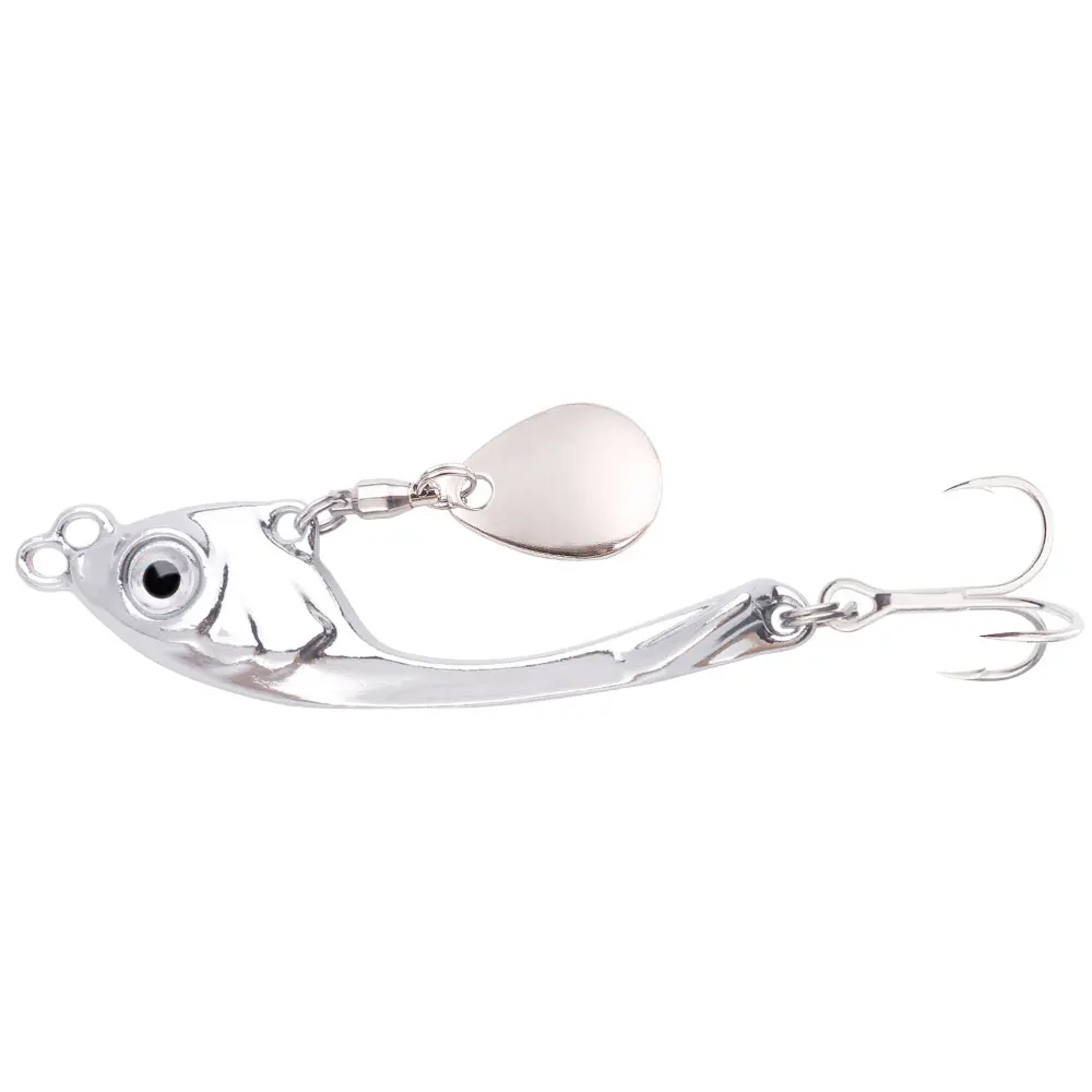 Cuchara Trolling Giratoria Metal Vib – Señuelo con lentejuelas - imagen 2