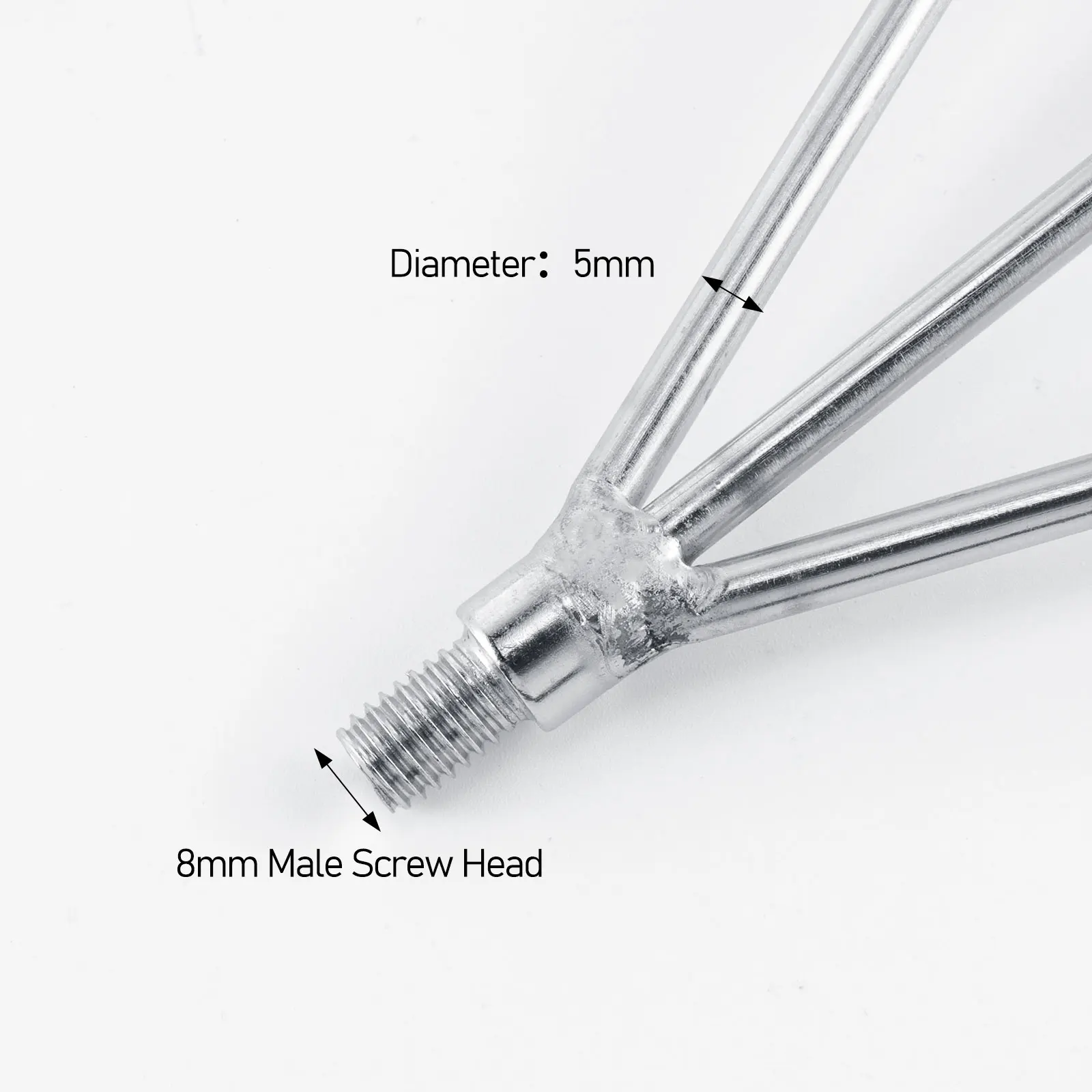 Gancho de pesca telescópico de acero inoxidable, gancho de enganche de aterrizaje de tornillo de 8mm para atrapar peces feroces, limpieza de hierba acuática - imagen 5