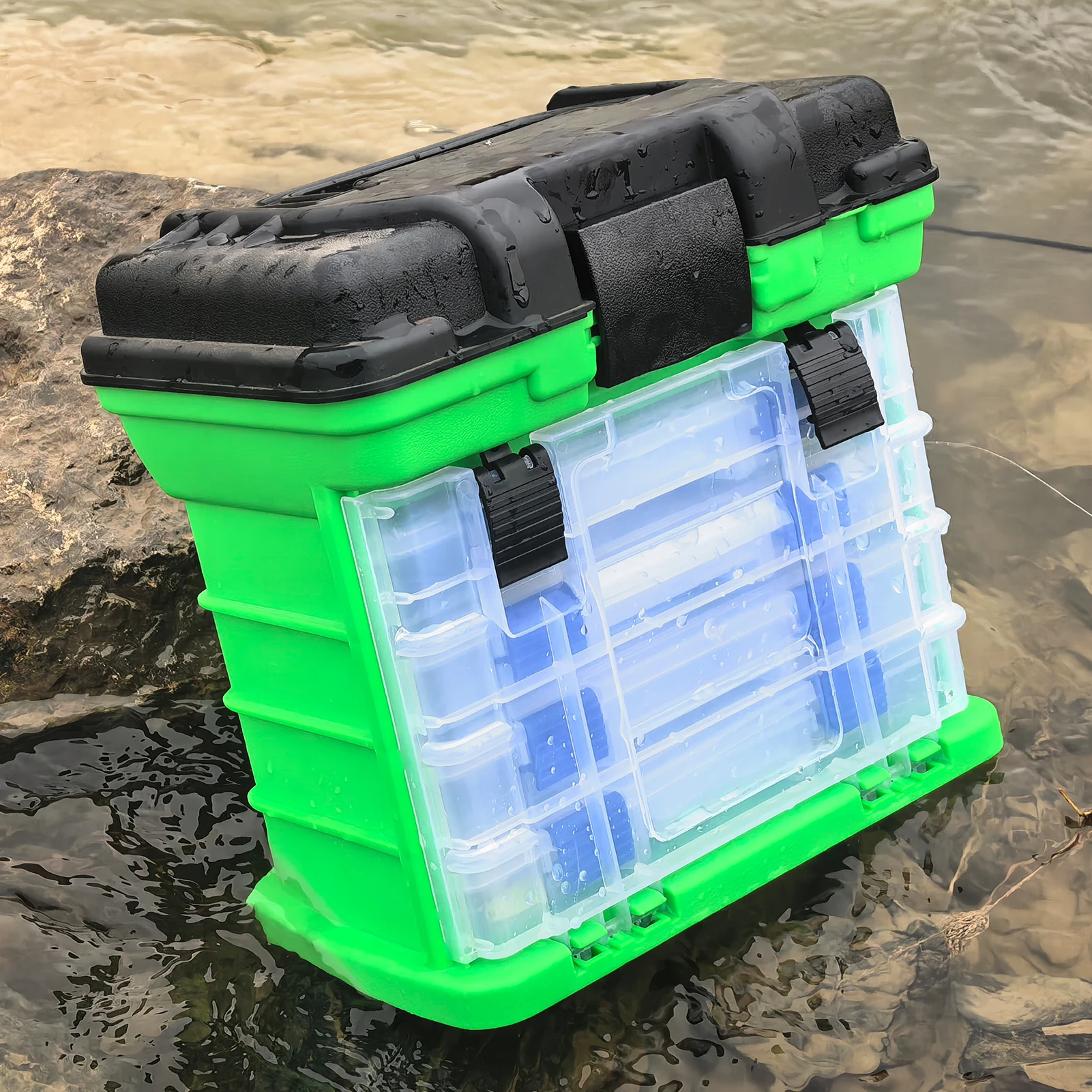 Caja de aparejos Free Fisher para pesca a mar: señuelos y plomos - imagen 3