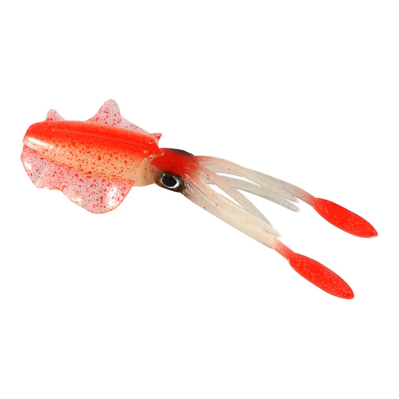 Señuelo de calamar biónico para pesca, faldas de pulpo luminosas de silicona suave, plantilla UV para Wobbler de mar, cebo de invierno, 5 uds. - imagen 3