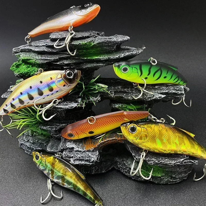 Señuelo de vibración que se hunde, 7,5 cm, 14g, Crankbaits sin labios, cebo Artificial, Wobblers de Pesca, Trolling de agua salada, Swimbait, suministros de Pesca - imagen 3