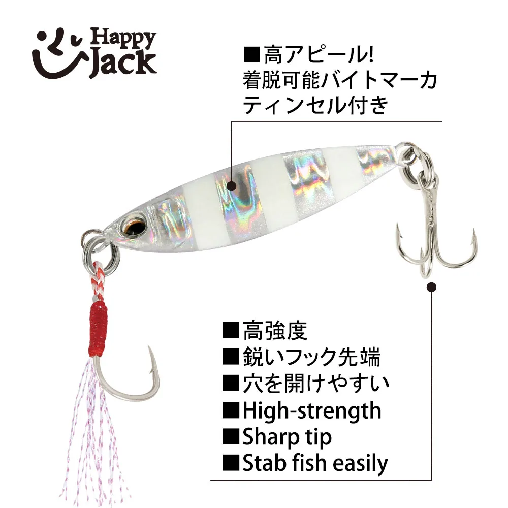 HAPPYJACK, nuevos señuelos de pesca con plantilla de Micro Metal, 5g/10g/15g/20g, cuchara de Jigging de fundición a tierra, mini plantillas, cebo Artificial de agua salada - imagen 3