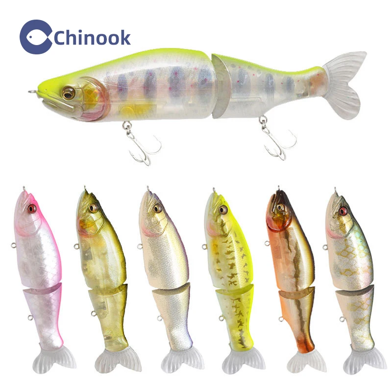 Chinook SwimBaits 135mm 28g Jointed Pencil Minnow Wobblers ABS Body con Jointed glidebat Pike Bass Rout Perch - imagen 5