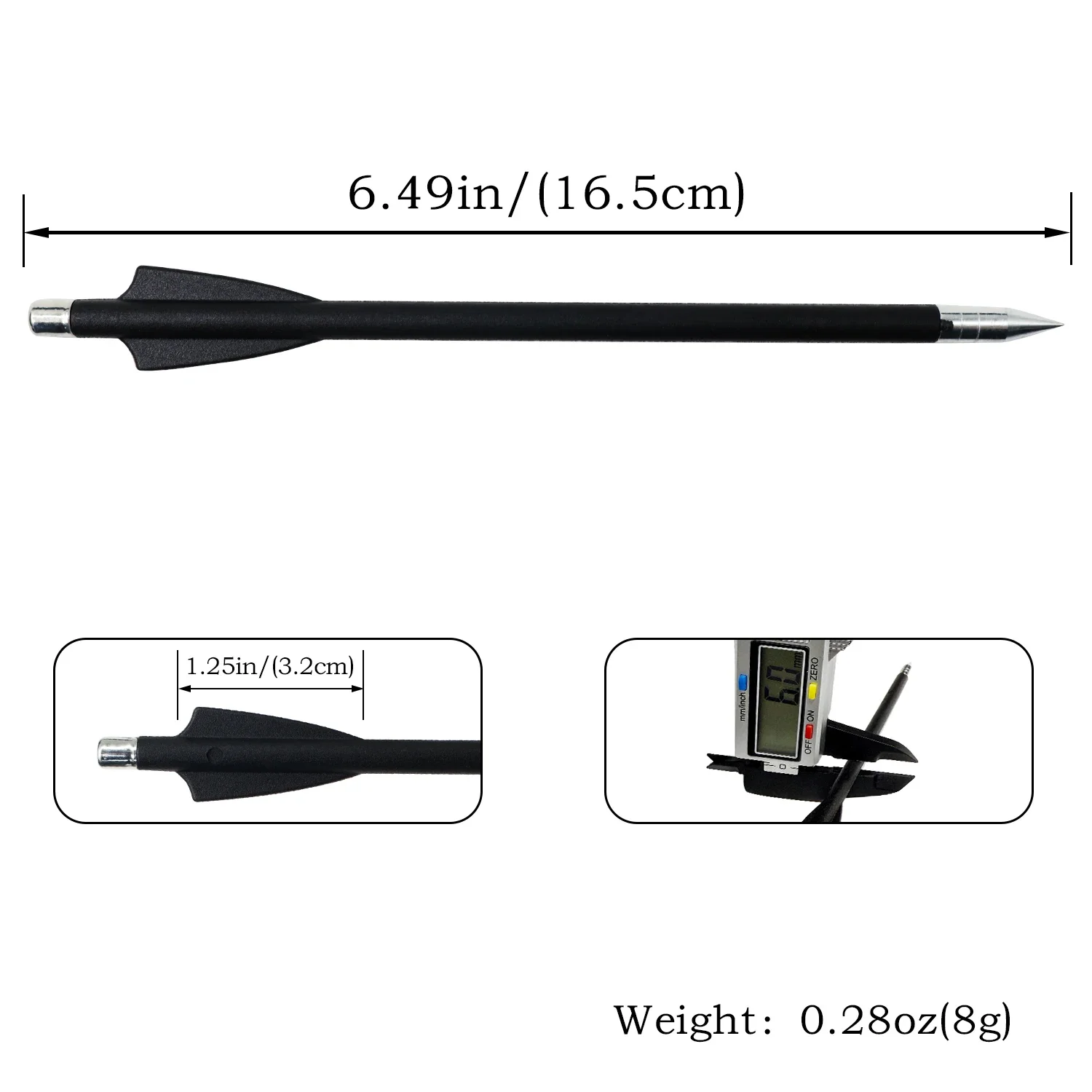 Flechas de pluma 6mm para caza – Tiro con arco y tirachinas