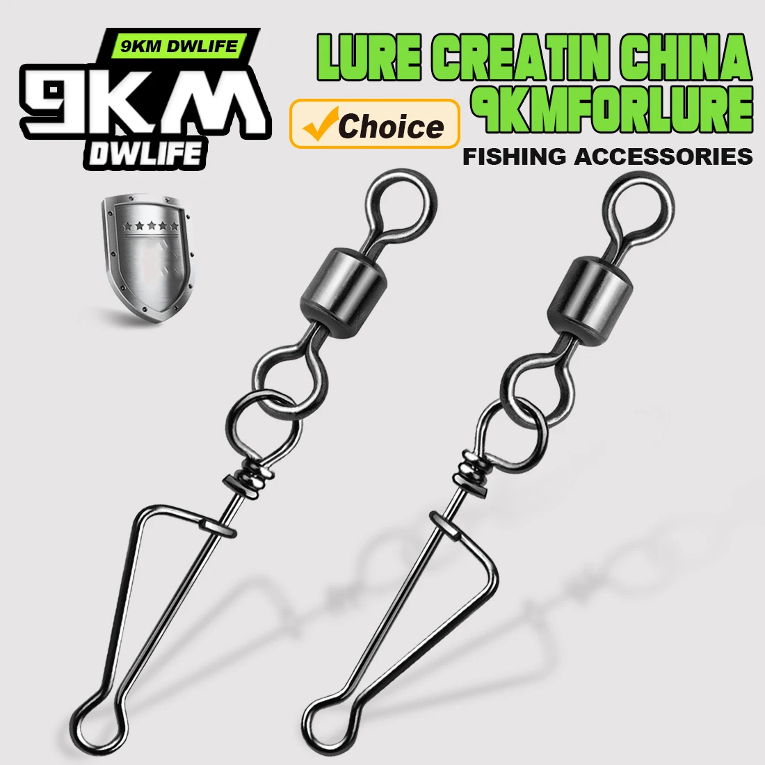 25 uds. De giratorios italianos, conector de señuelo de pesca de cambio rápido, Clip Coastlock, aparejos de pesca de agua dulce