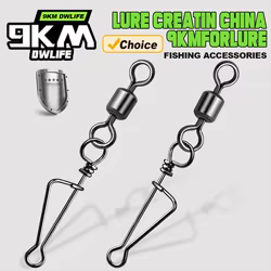 25 uds. De giratorios italianos, conector de señuelo de pesca de cambio rápido, Clip Coastlock, aparejos de pesca de agua dulce