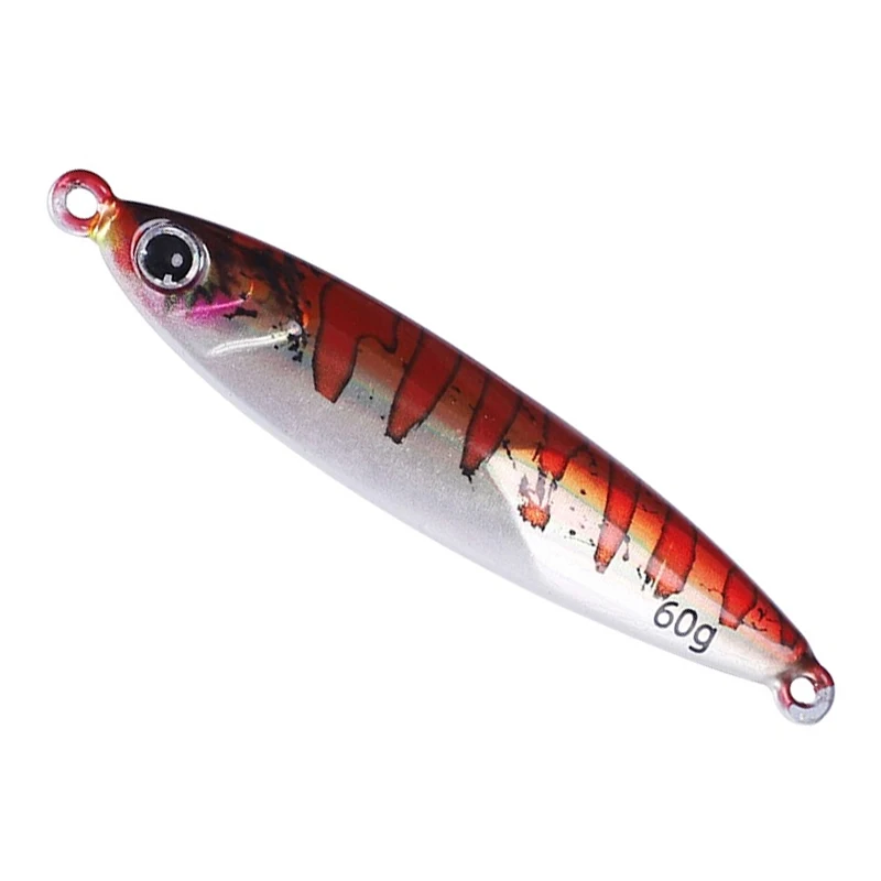 Plantilla luminosa de Metal de tungsteno, 80g/60g/40g/30g, señuelo de pesca que se hunde rápidamente