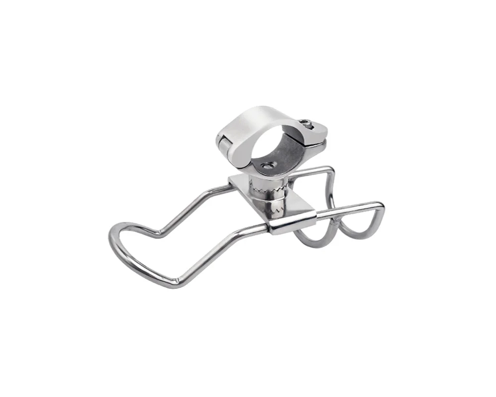 Soporte de caña de pescar de acero inoxidable, soporte giratorio de 360 grados para caña de pescar, accesorios de pesca para yates y barcos marinos - imagen 3