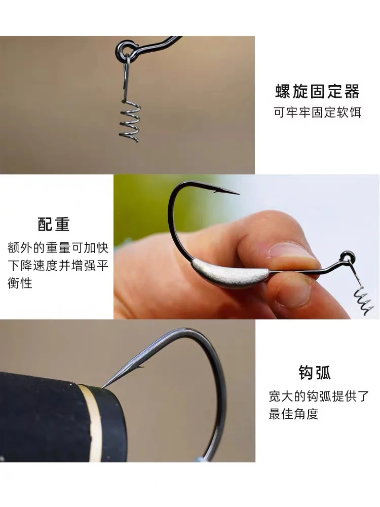 Señuelo japonés Gamakatsu Gamakaz Superline, cebo de natación, anzuelo de plomo para el vientre, fuerte, anticaída, vientre ancho - imagen 4