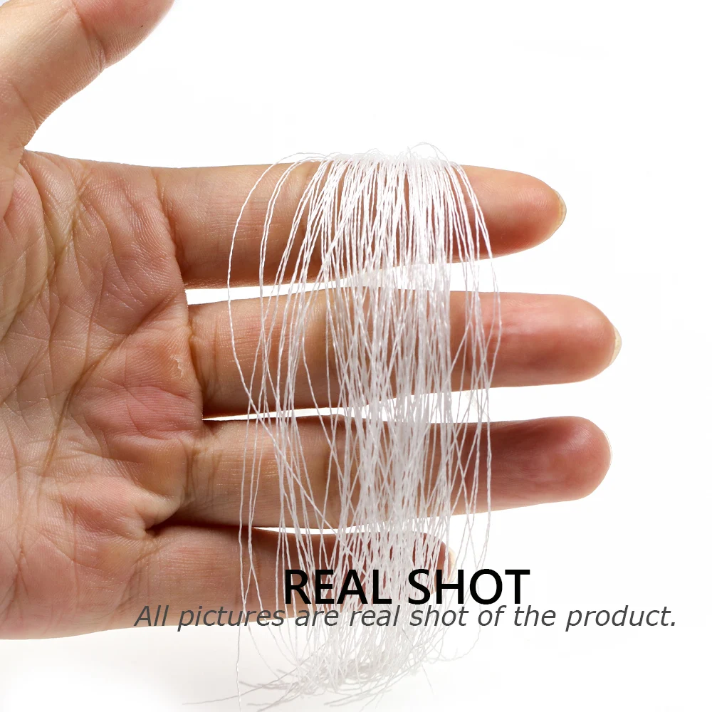 Wifreo-anzuelo de asistencia de oropel trenzado Sabiki Rig, hilos de atado de moscas de fibra brillante para Streamer, señuelo de trucha para pesca en agua salada, 4 paquetes - imagen 5