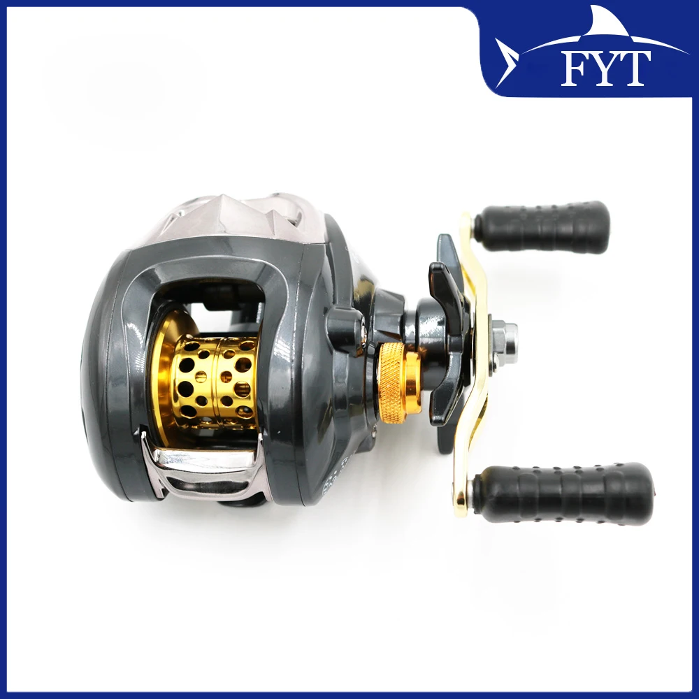 Carrete de pesca Baitcasting, 13 rodamientos, impermeable, mano izquierda, alta velocidad, sistema de freno magnético, LG200 - imagen 2